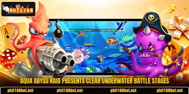 Aqua Abyss Raid presents clear underwater battle stages Aqua Abyss Raid presents clear underwater battle stages