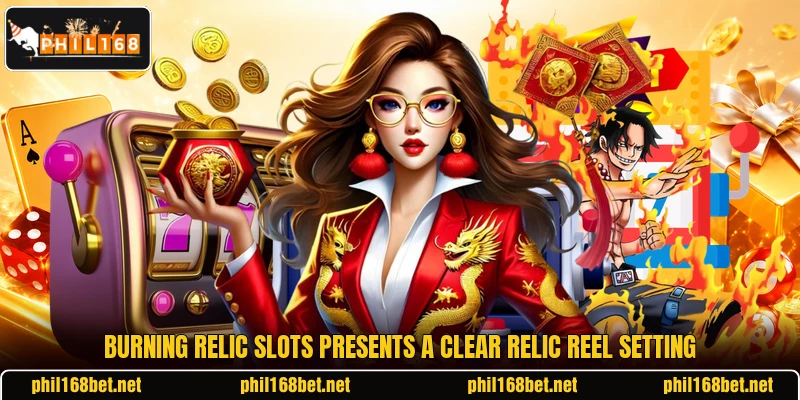 Burning Relic Slots presents a clear relic reel setting Burning Relic Slots presents a clear relic reel setting