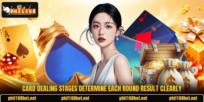 Card dealing stages determine each round result clearly Card dealing stages determine each round result clearly