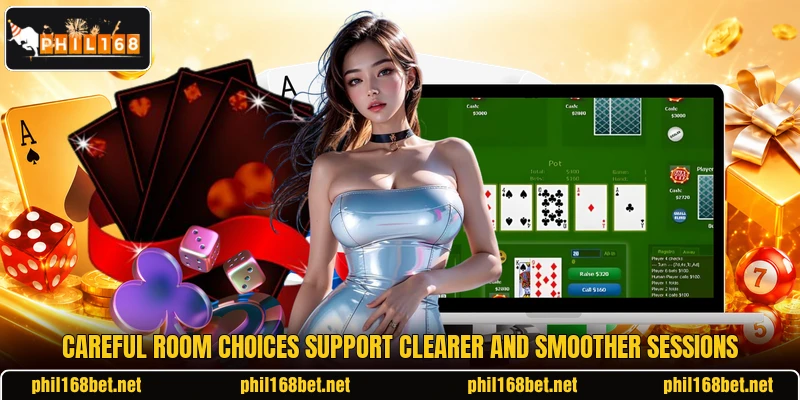 Careful room choices support clearer and smoother sessions Careful room choices support clearer and smoother sessions