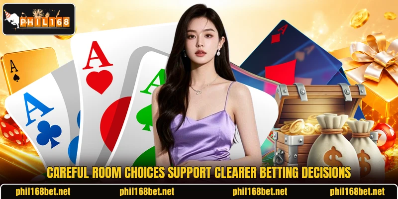 Careful room choices support clearer betting decisions
