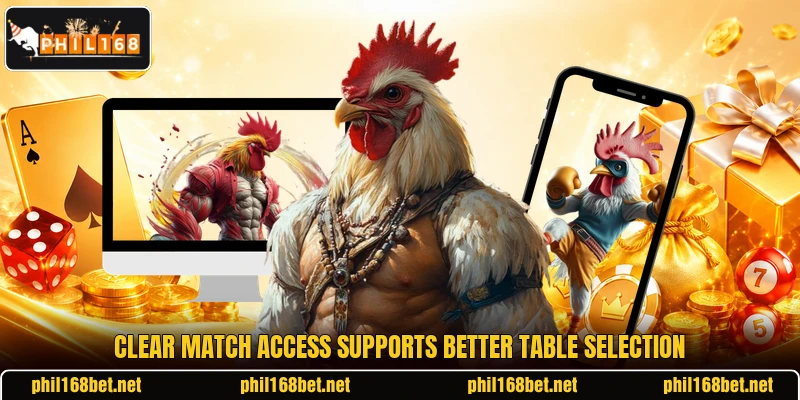 Clear match access supports better table selection