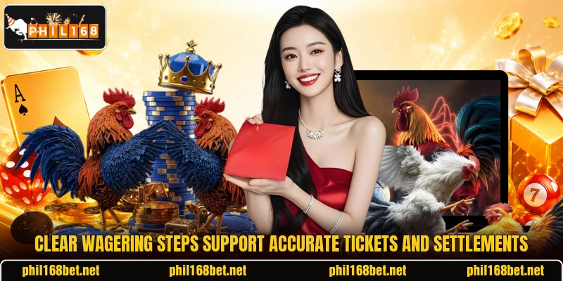 Clear wagering steps support accurate tickets and settlements Clear wagering steps support accurate tickets and settlements