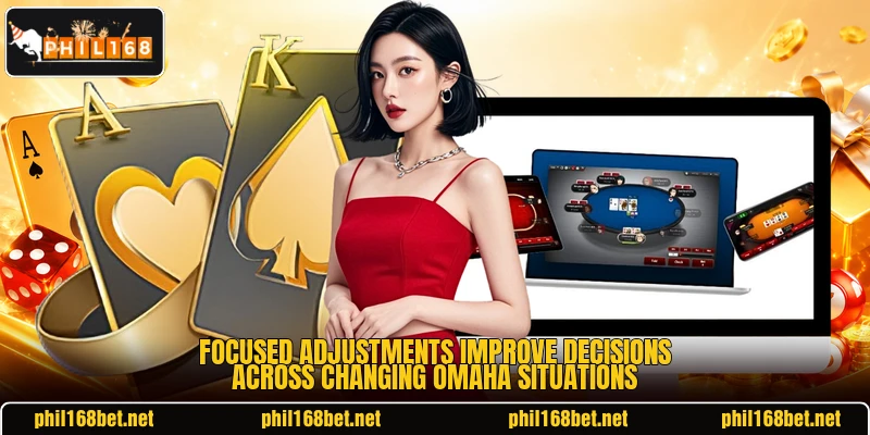 Focused adjustments improve decisions across changing Omaha situations Focused adjustments improve decisions across changing Omaha situations