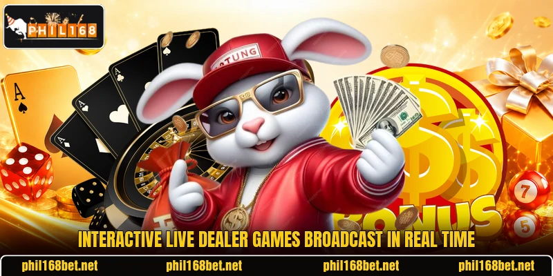 Interactive live dealer games broadcast in real time Interactive live dealer games broadcast in real time