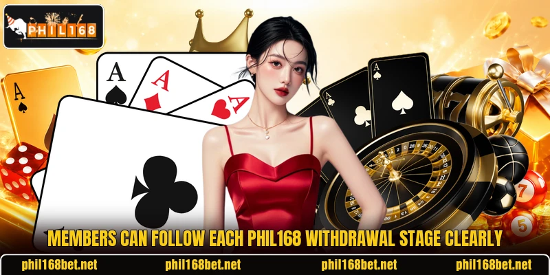 Members can follow each Phil168 withdrawal stage clearly