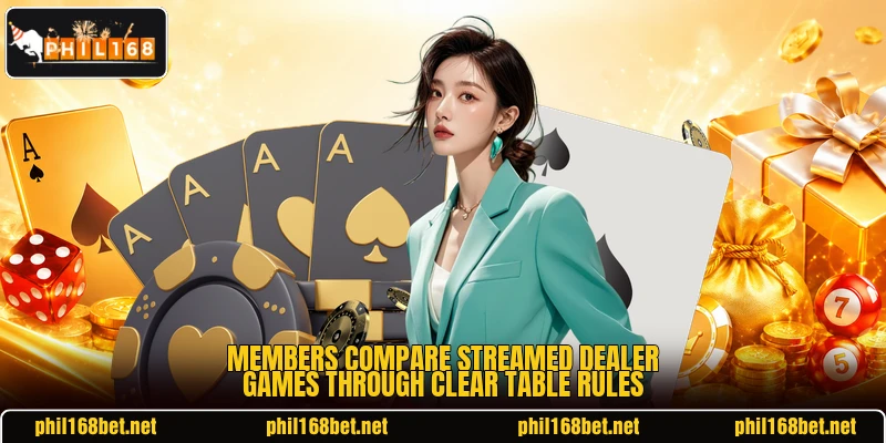 Members compare streamed dealer games through clear table rules