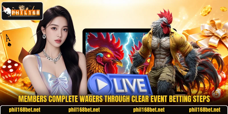 Members complete wagers through clear event betting steps Members complete wagers through clear event betting steps