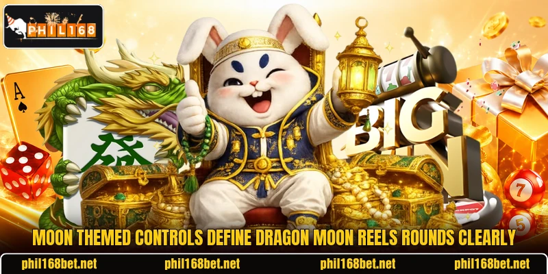 Moon themed controls define Dragon Moon Reels rounds clearly Moon themed controls define Dragon Moon Reels rounds clearly