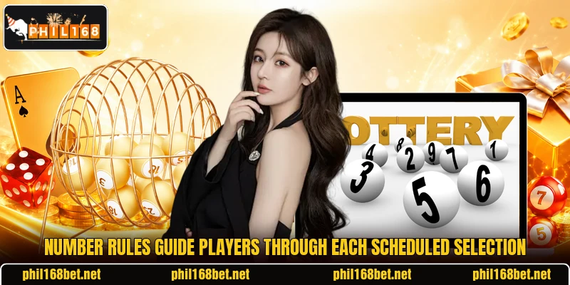 Number rules guide players through each scheduled selection Number rules guide players through each scheduled selection