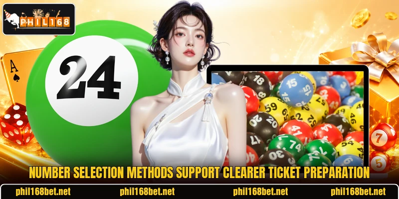 Number selection methods support clearer ticket preparation Number selection methods support clearer ticket preparation