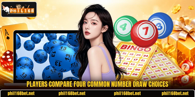 Players compare four common number draw choices