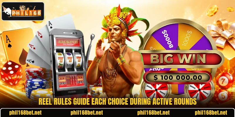 Reel rules guide each choice during active rounds Reel rules guide each choice during active rounds